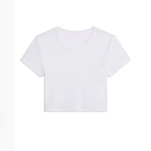 NWT WeWoreWhat Cropped Waffle Knit Baby Tee